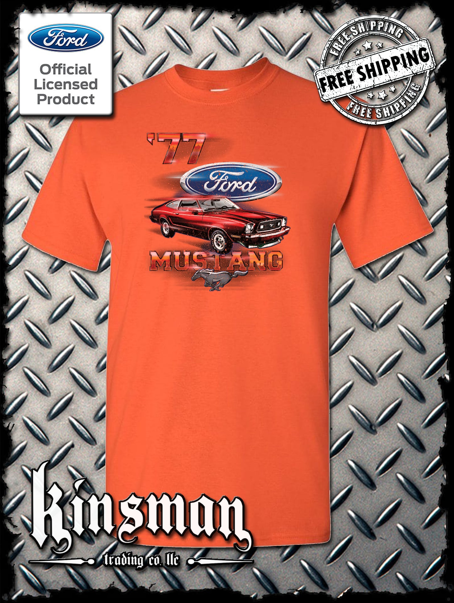 77 Mustang Ford T-Shirt - Official Licensed Product