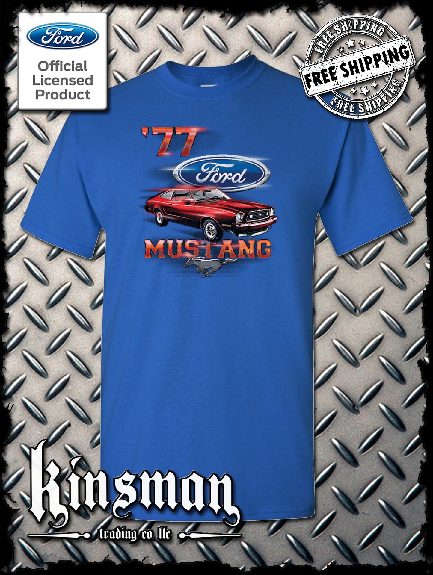 77 Mustang Ford T-Shirt - Official Licensed Product