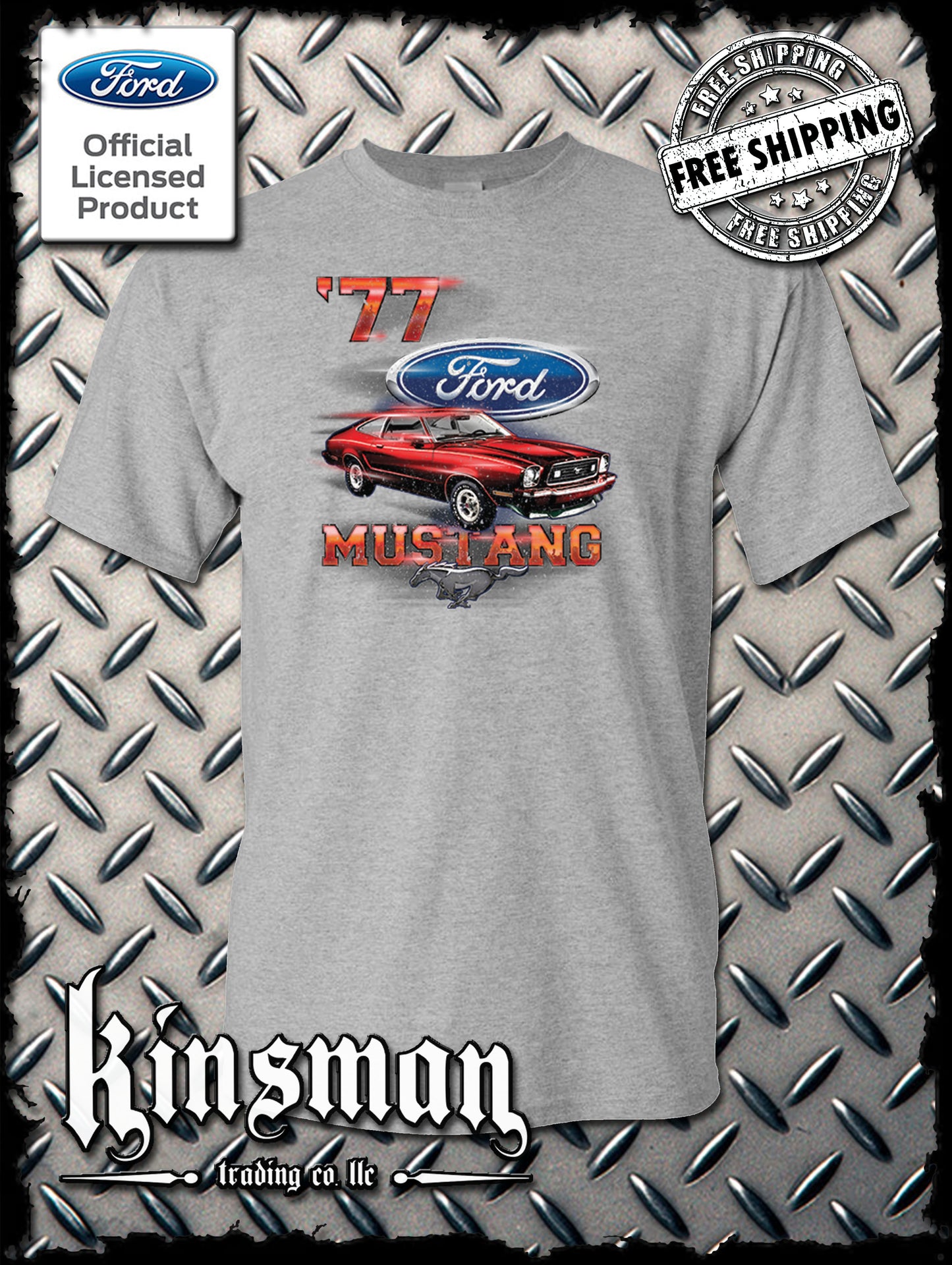 77 Mustang Ford T-Shirt - Official Licensed Product