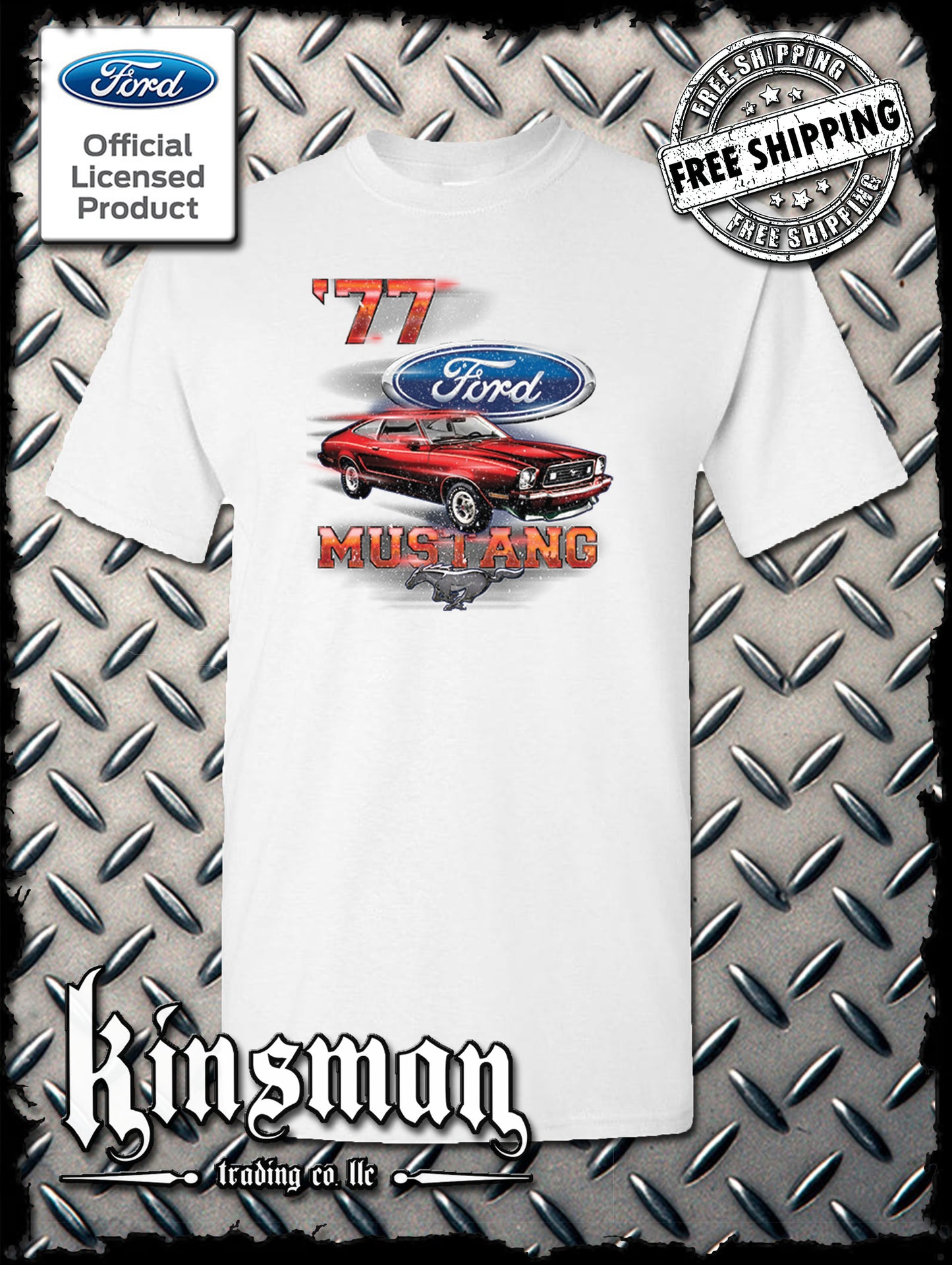 77 Mustang Ford T-Shirt - Official Licensed Product