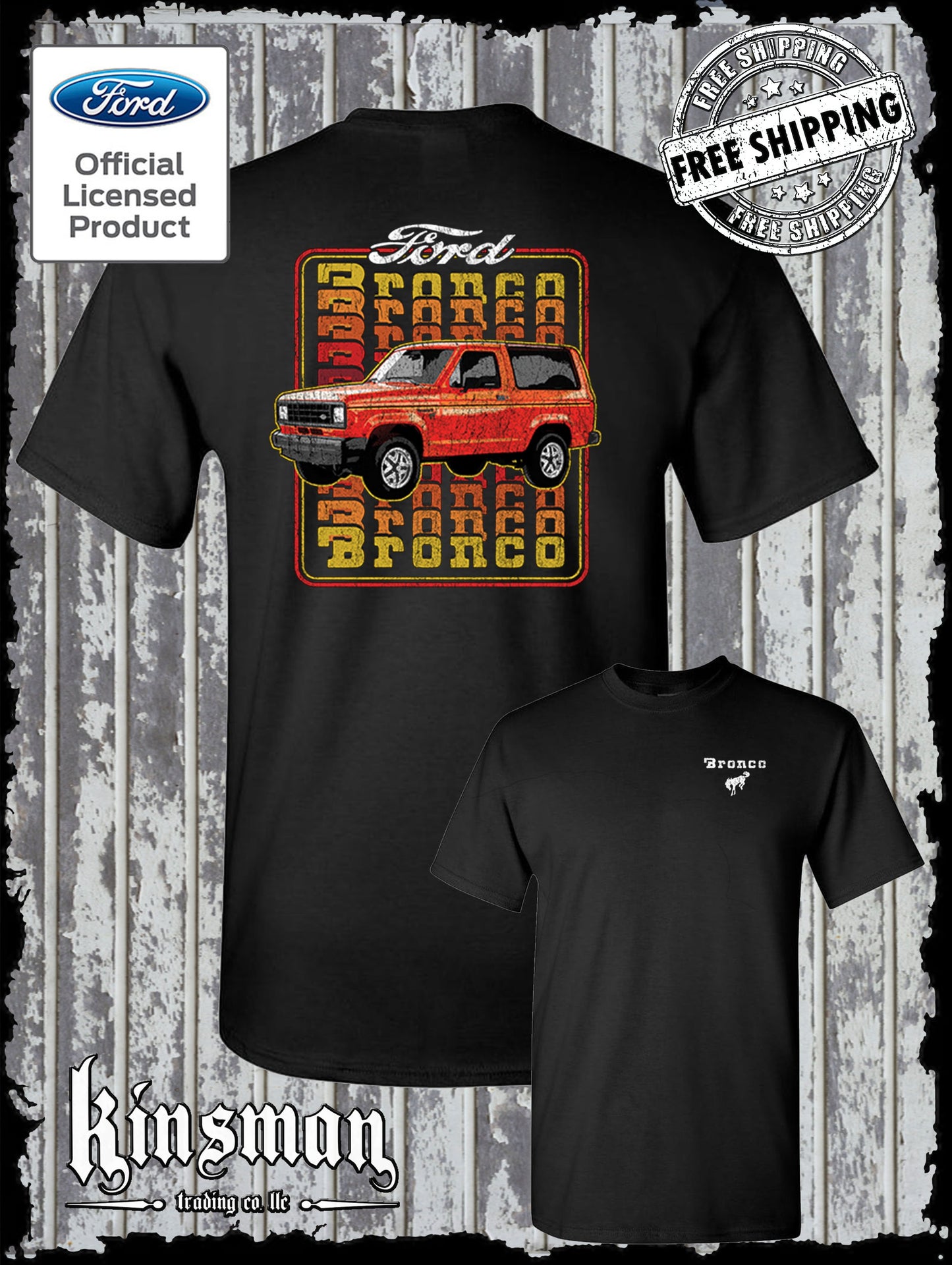 Ford Bronco 1983 2-Sided T-Shirt