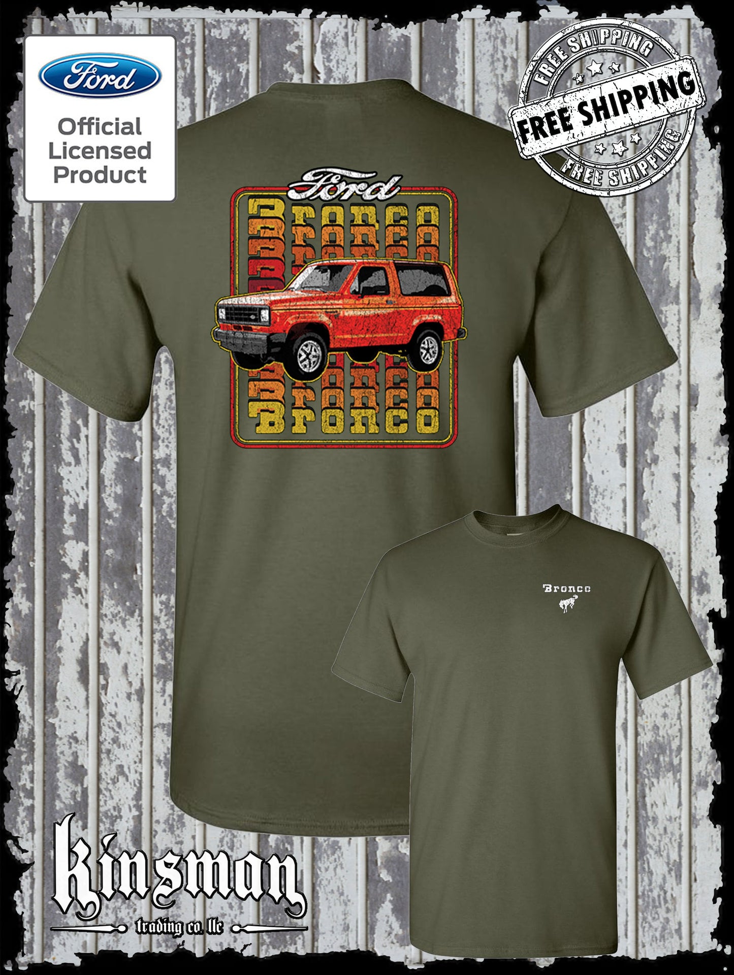 Ford Bronco 1983 2-Sided T-Shirt