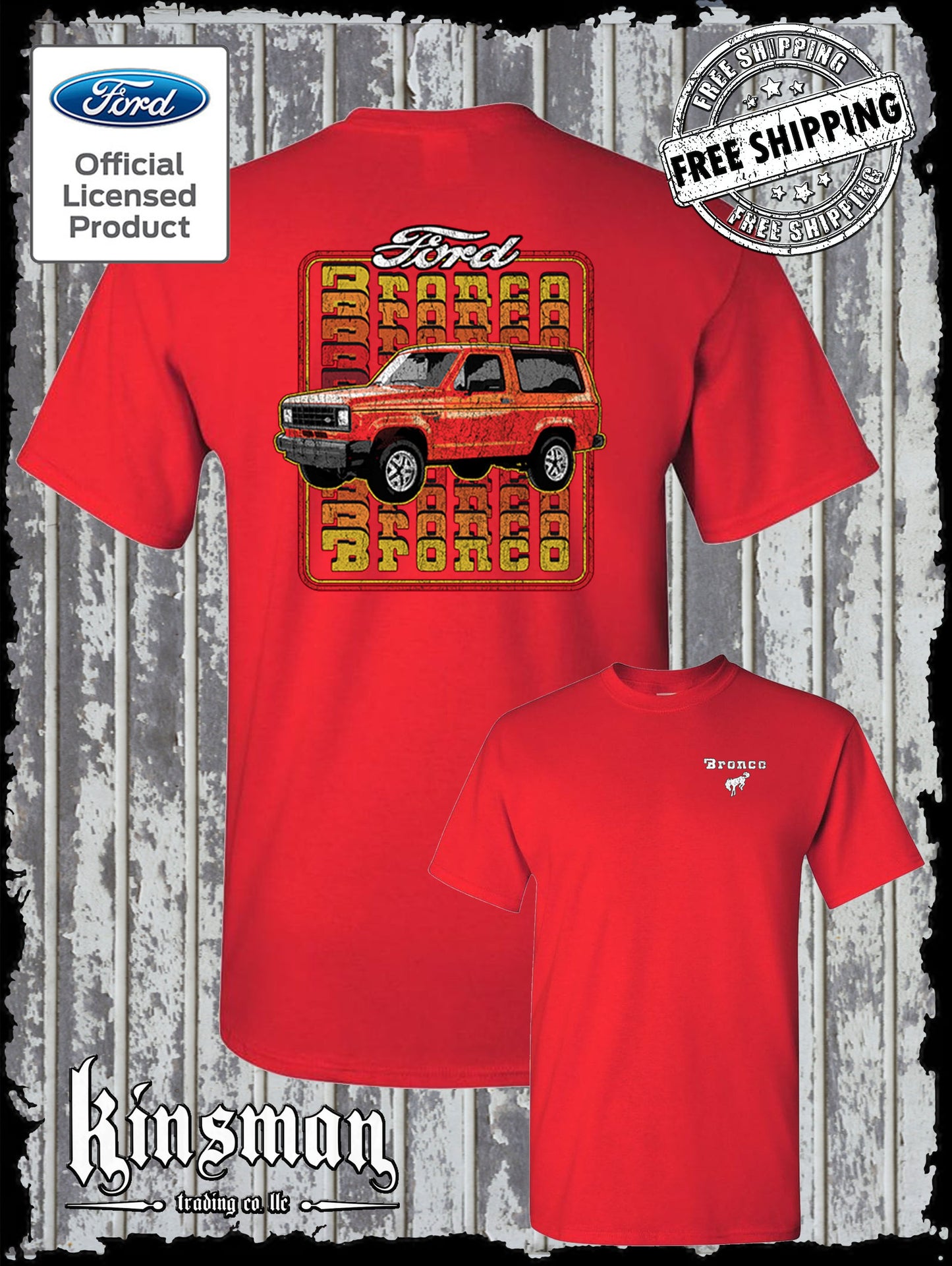 Ford Bronco 1983 2-Sided T-Shirt
