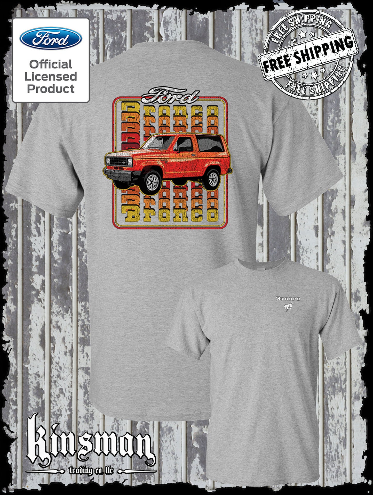 Ford Bronco 1983 2-Sided T-Shirt