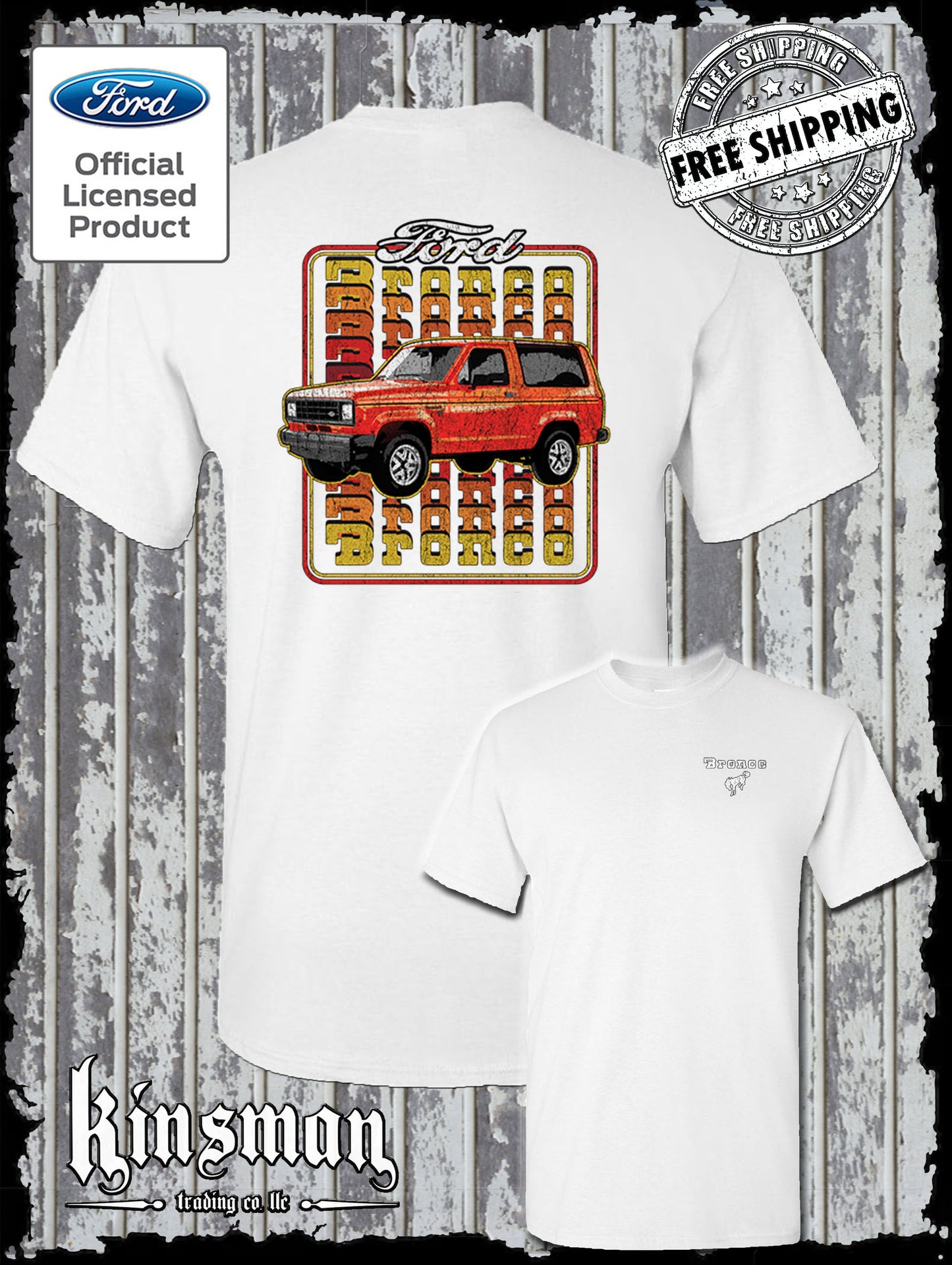 Ford Bronco 1983 2-Sided T-Shirt