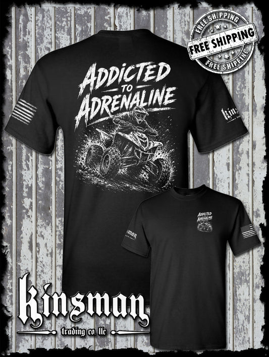 Addicted To Adrenaline ATV T-Shirt