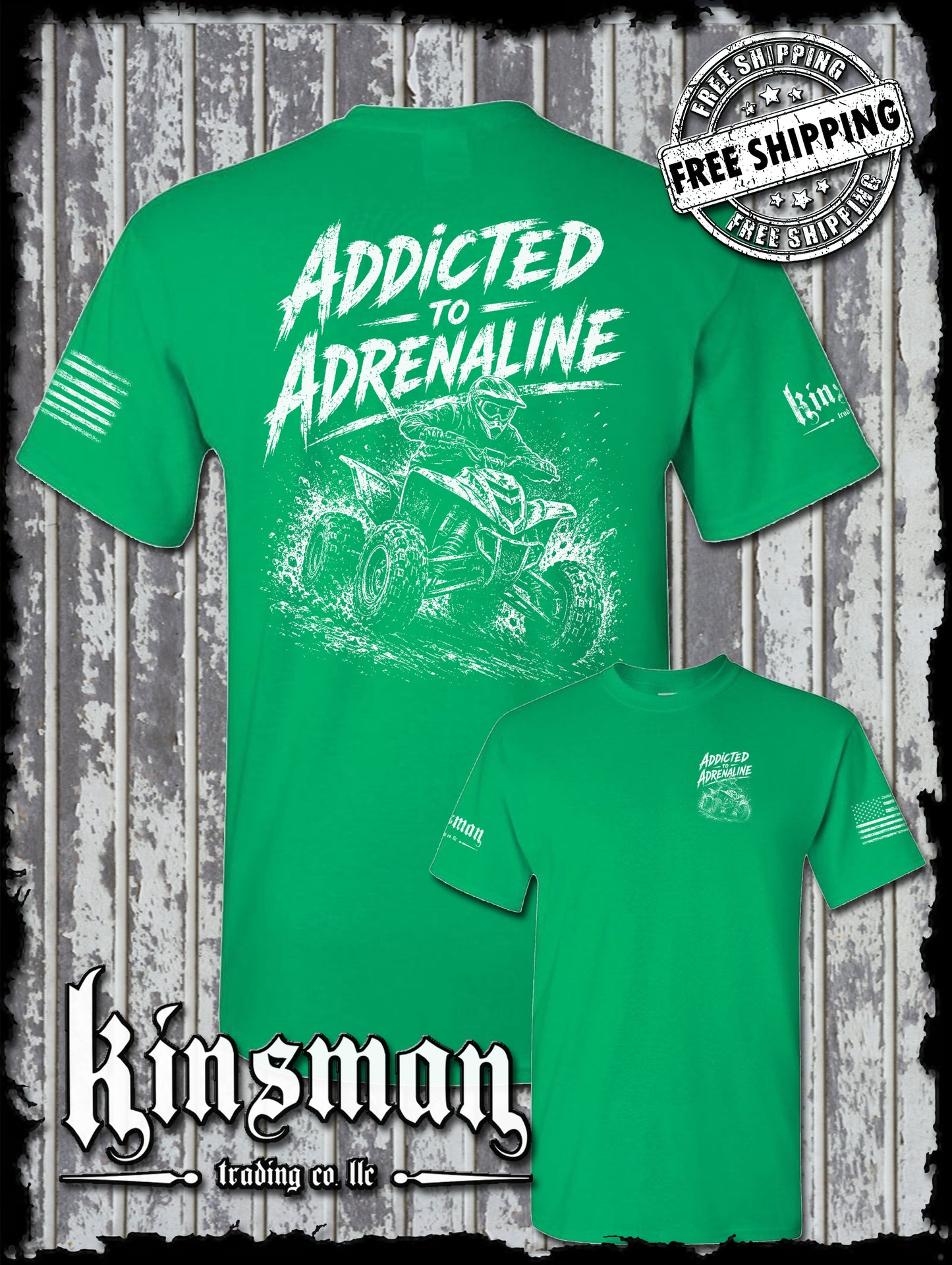 Addicted To Adrenaline ATV T-Shirt