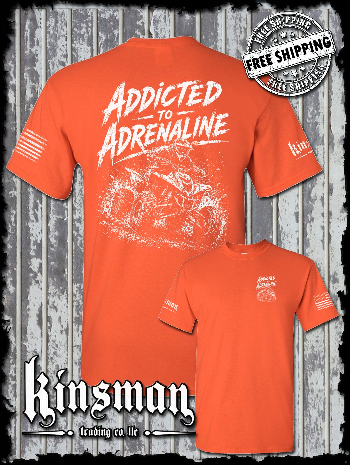 Addicted To Adrenaline ATV T-Shirt