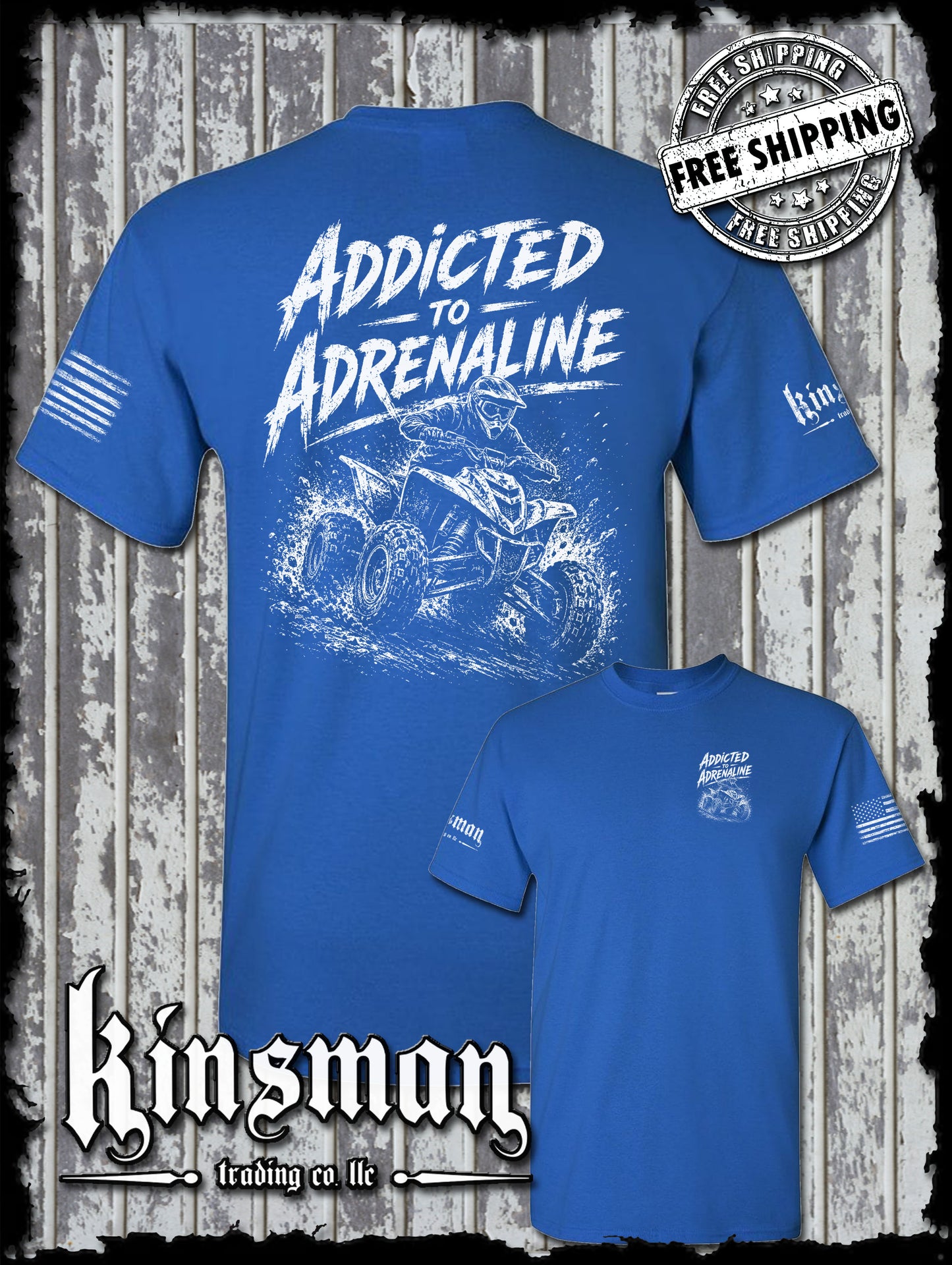 Addicted To Adrenaline ATV T-Shirt