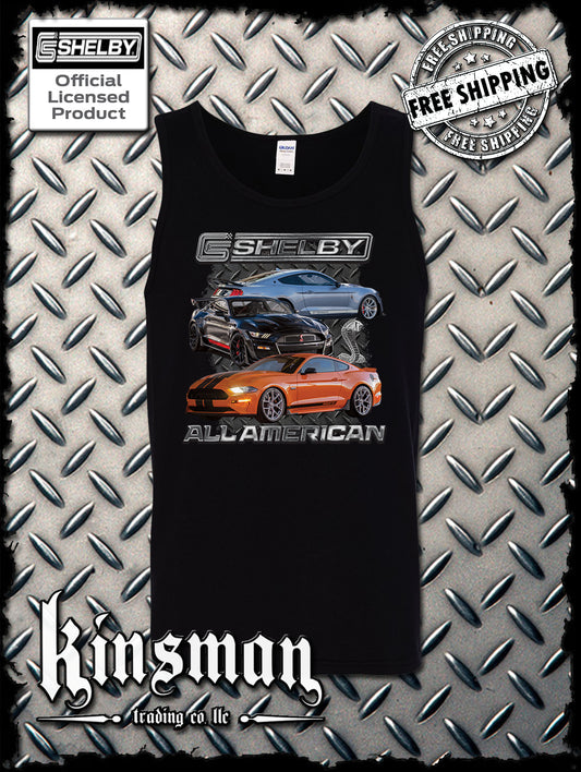 Carroll Shelby All American Tank Top T-Shirt Ford Mustang GT 500