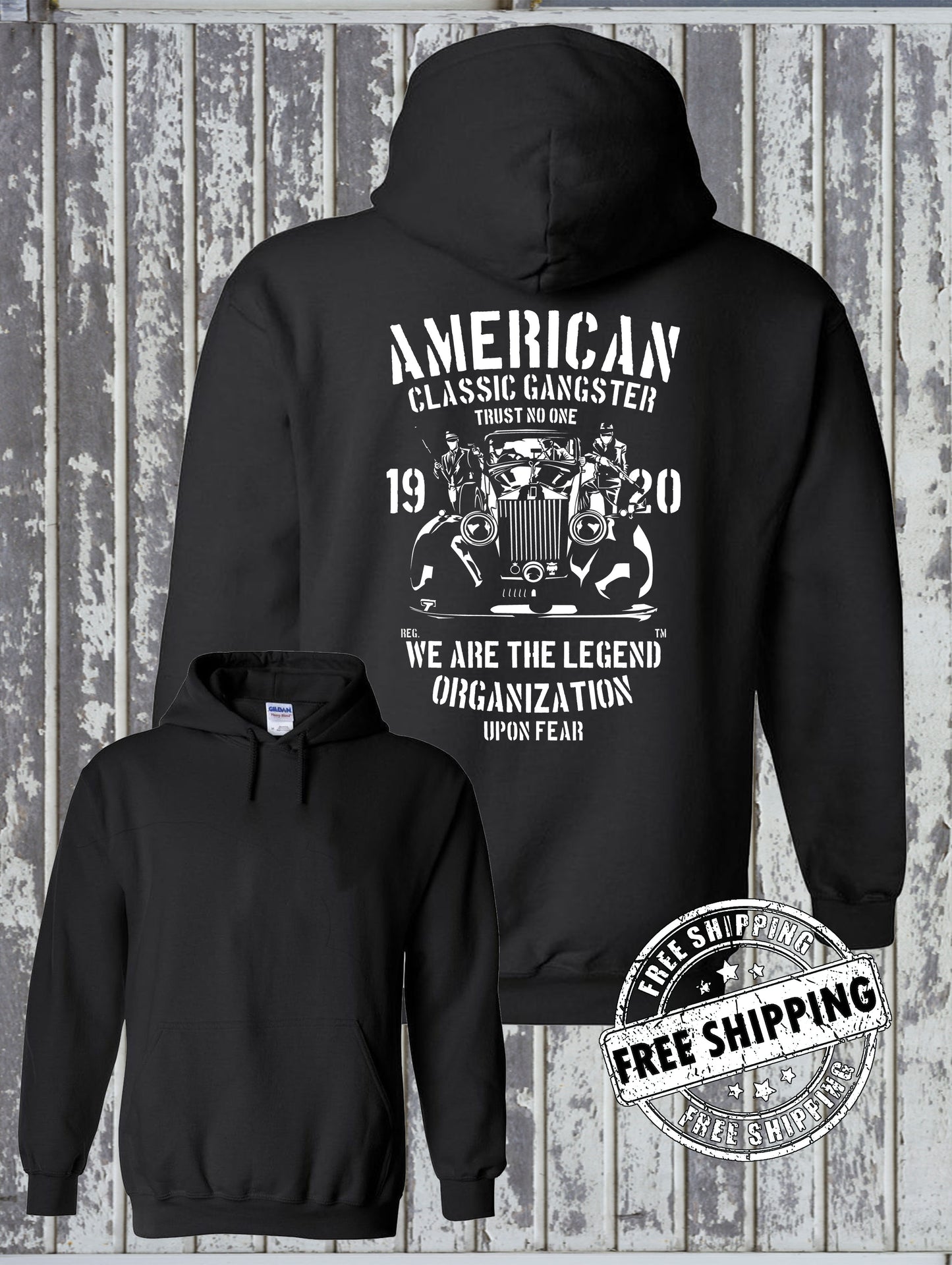 American Gangster Classic Hoodie - Mafia Mob Organized Crime