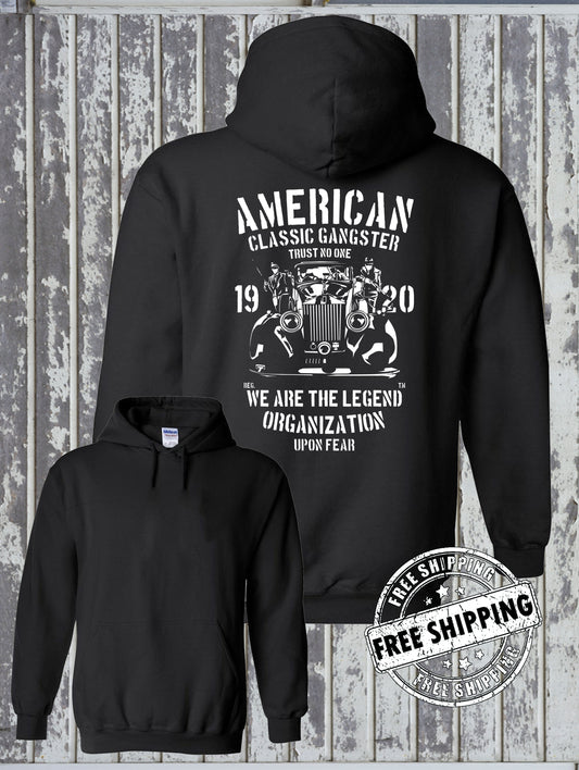 American Gangster Classic Hoodie - Mafia Mob Organized Crime