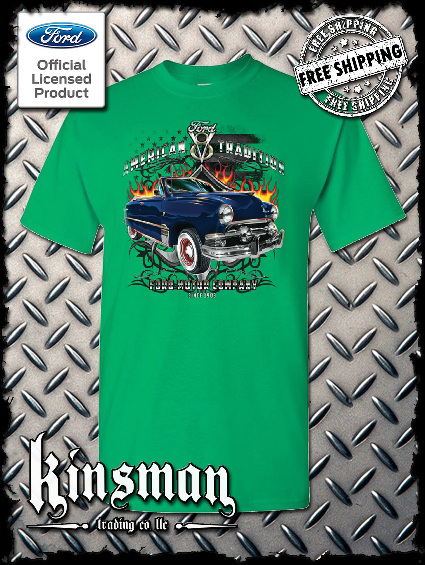 Ford Motor Company American Tradition Since 1903 T-Shirt V8 Mustang F-150