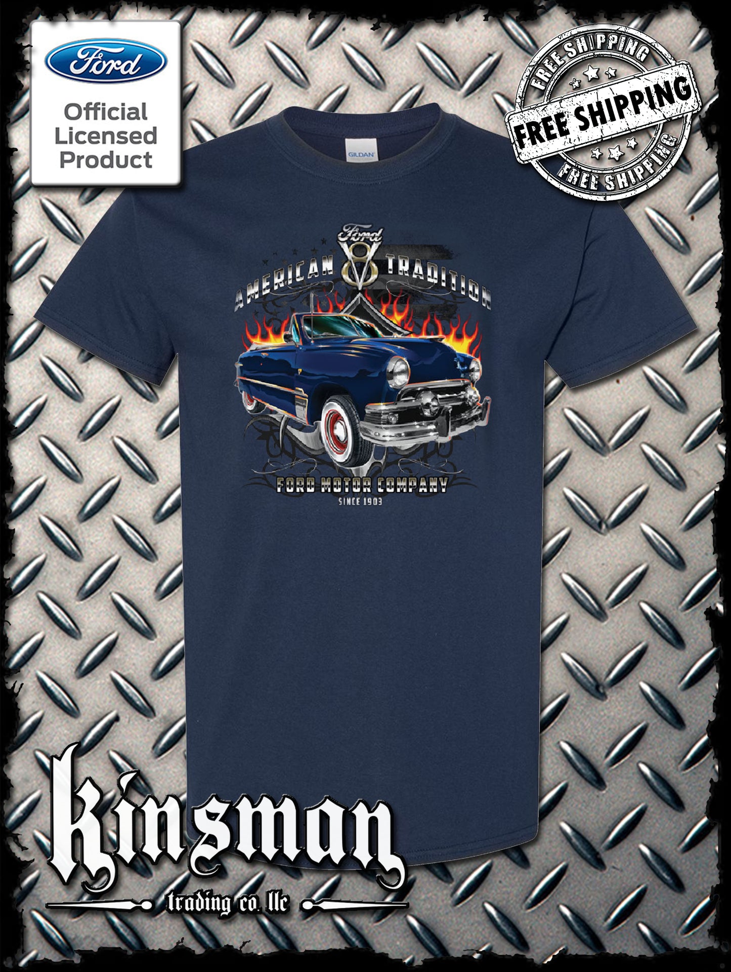 Ford Motor Company American Tradition Since 1903 T-Shirt V8 Mustang F-150