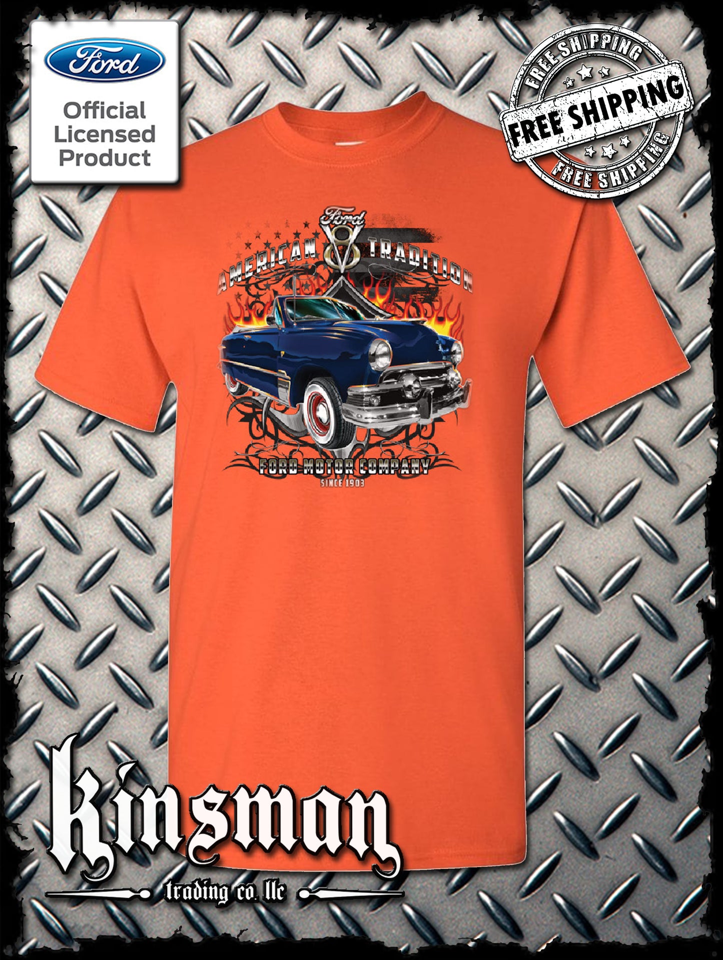 Ford Motor Company American Tradition Since 1903 T-Shirt V8 Mustang F-150
