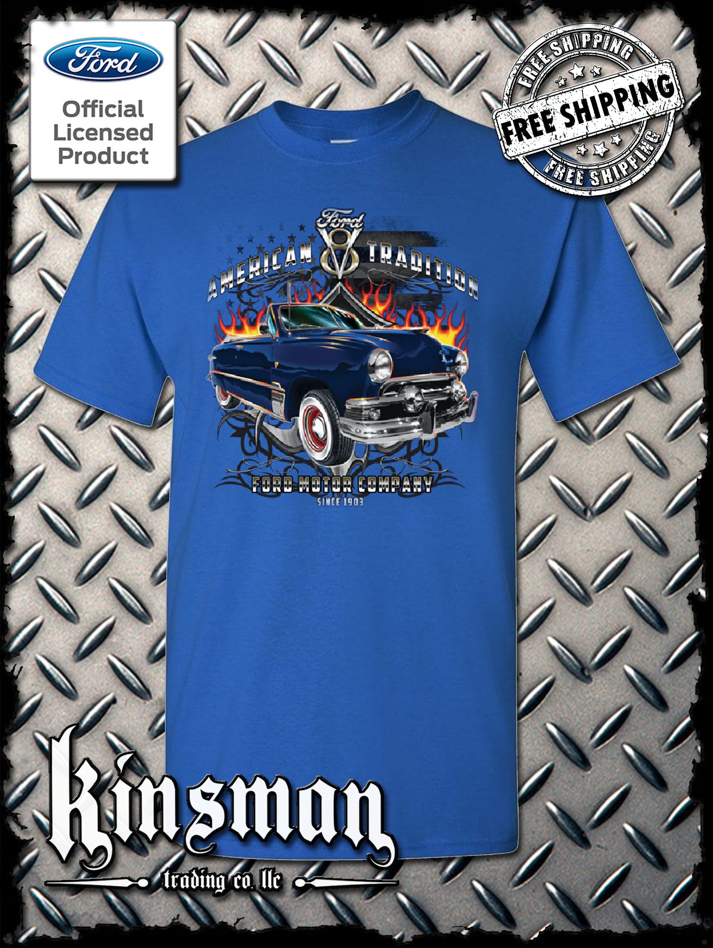 Ford Motor Company American Tradition Since 1903 T-Shirt V8 Mustang F-150