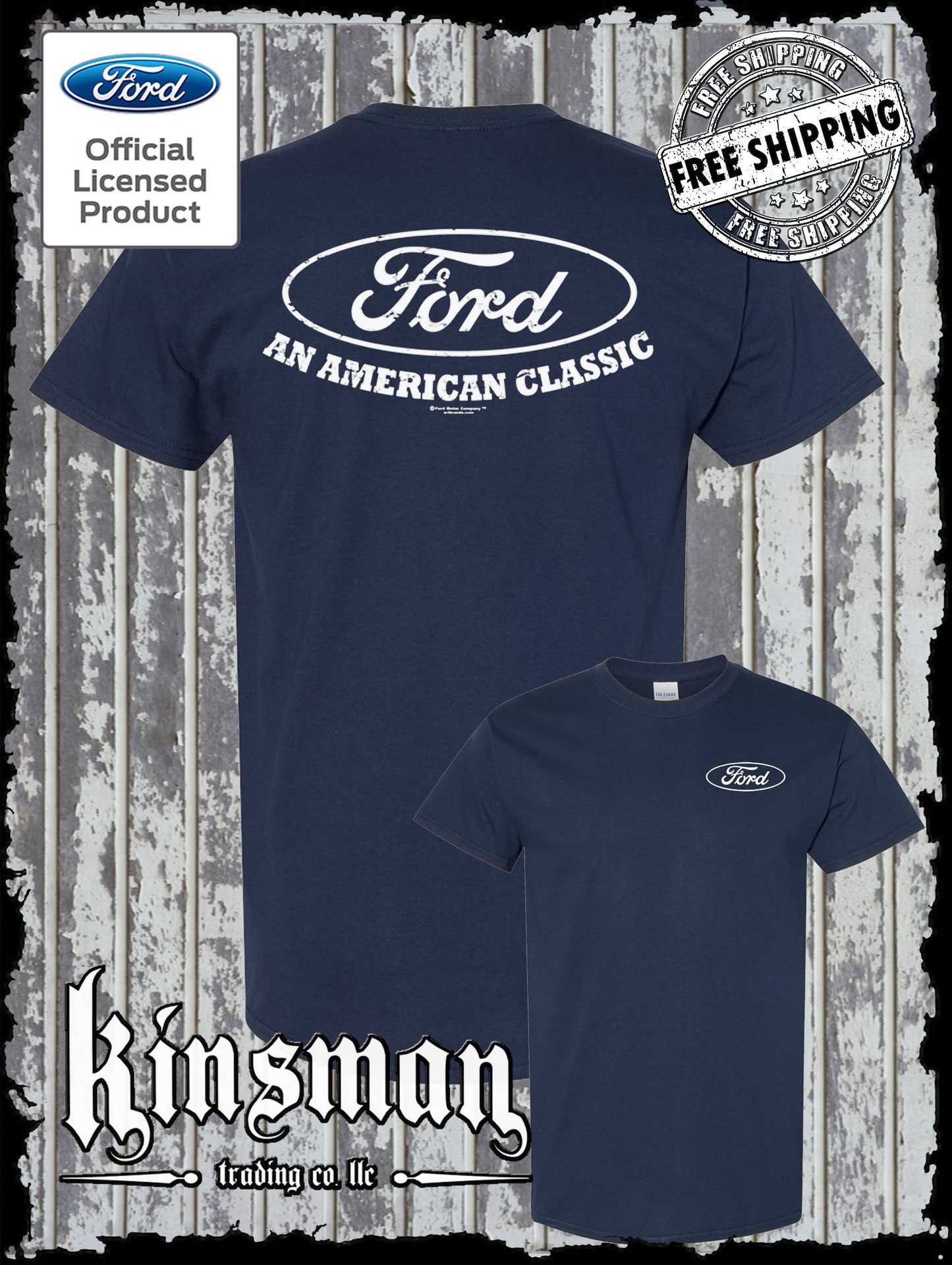 Ford Logo An American Classic 2-Sided T-Shirt