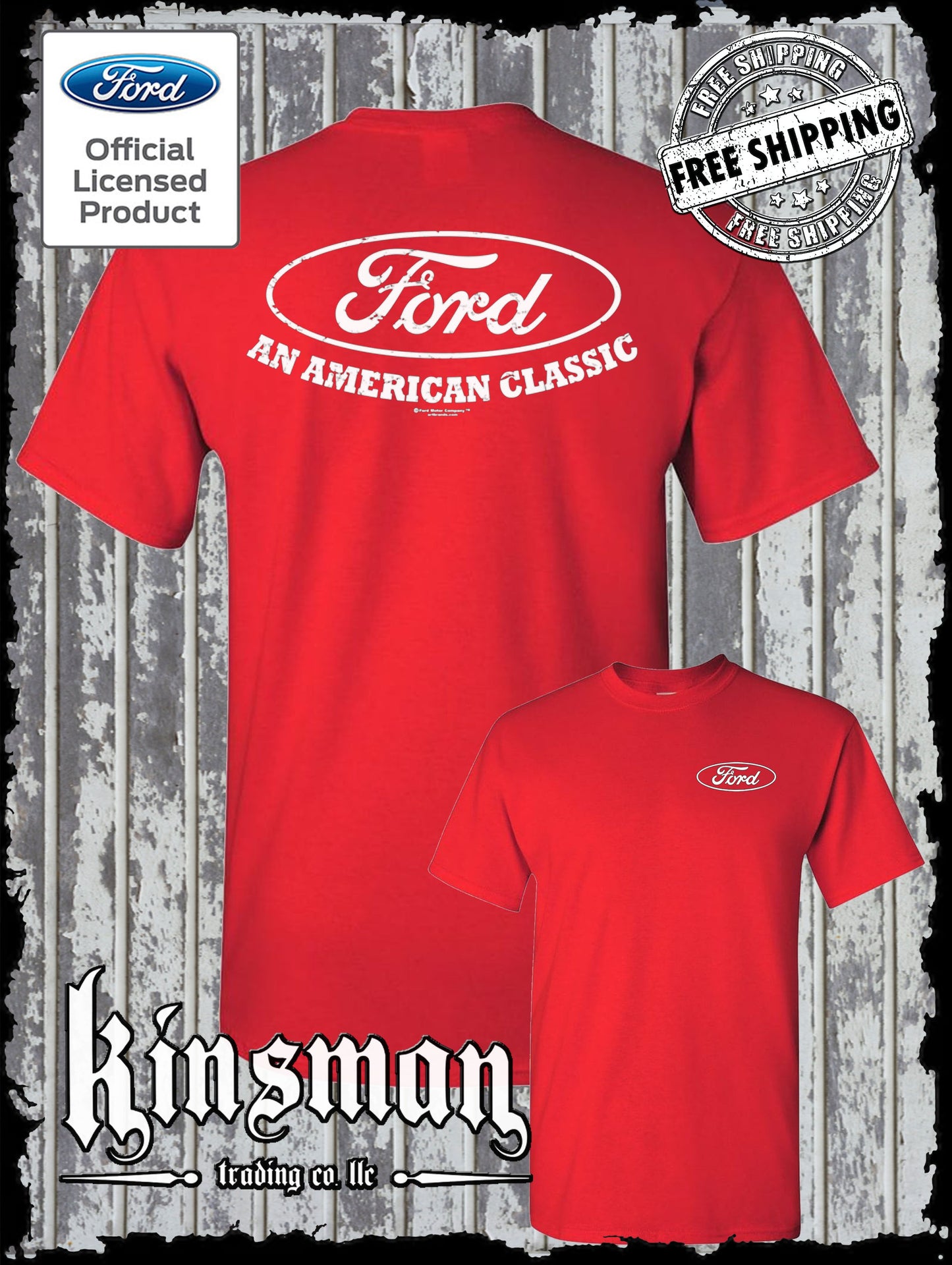 Ford Logo An American Classic 2-Sided T-Shirt