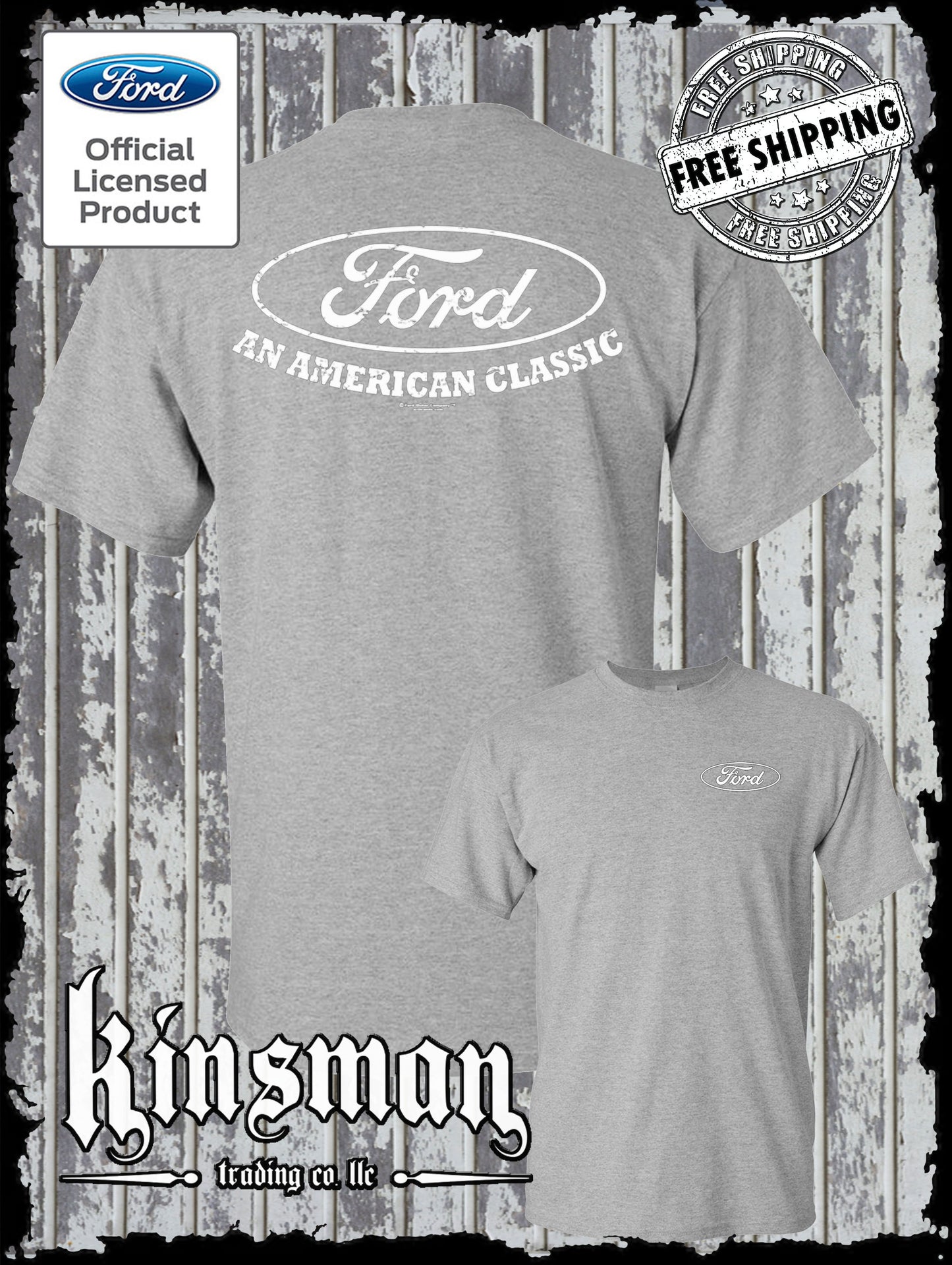 Ford Logo An American Classic 2-Sided T-Shirt