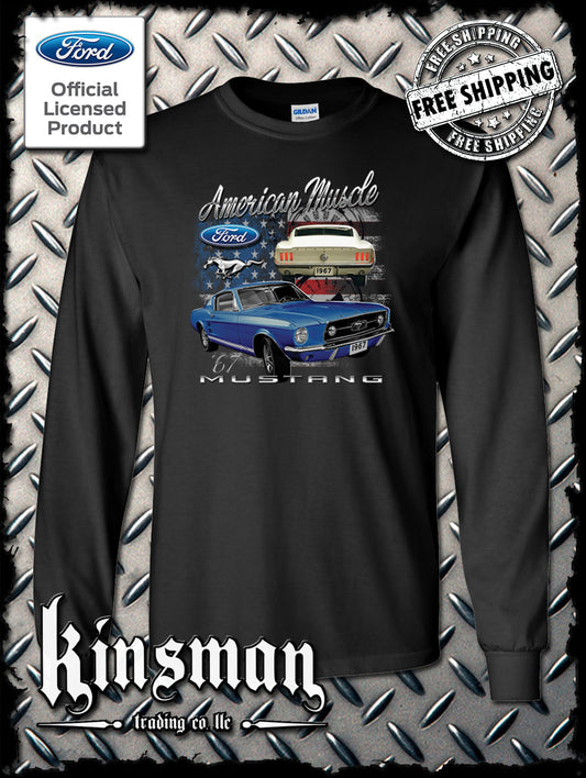 Ford American Muscle Mustang Long Sleeve T-Shirt
