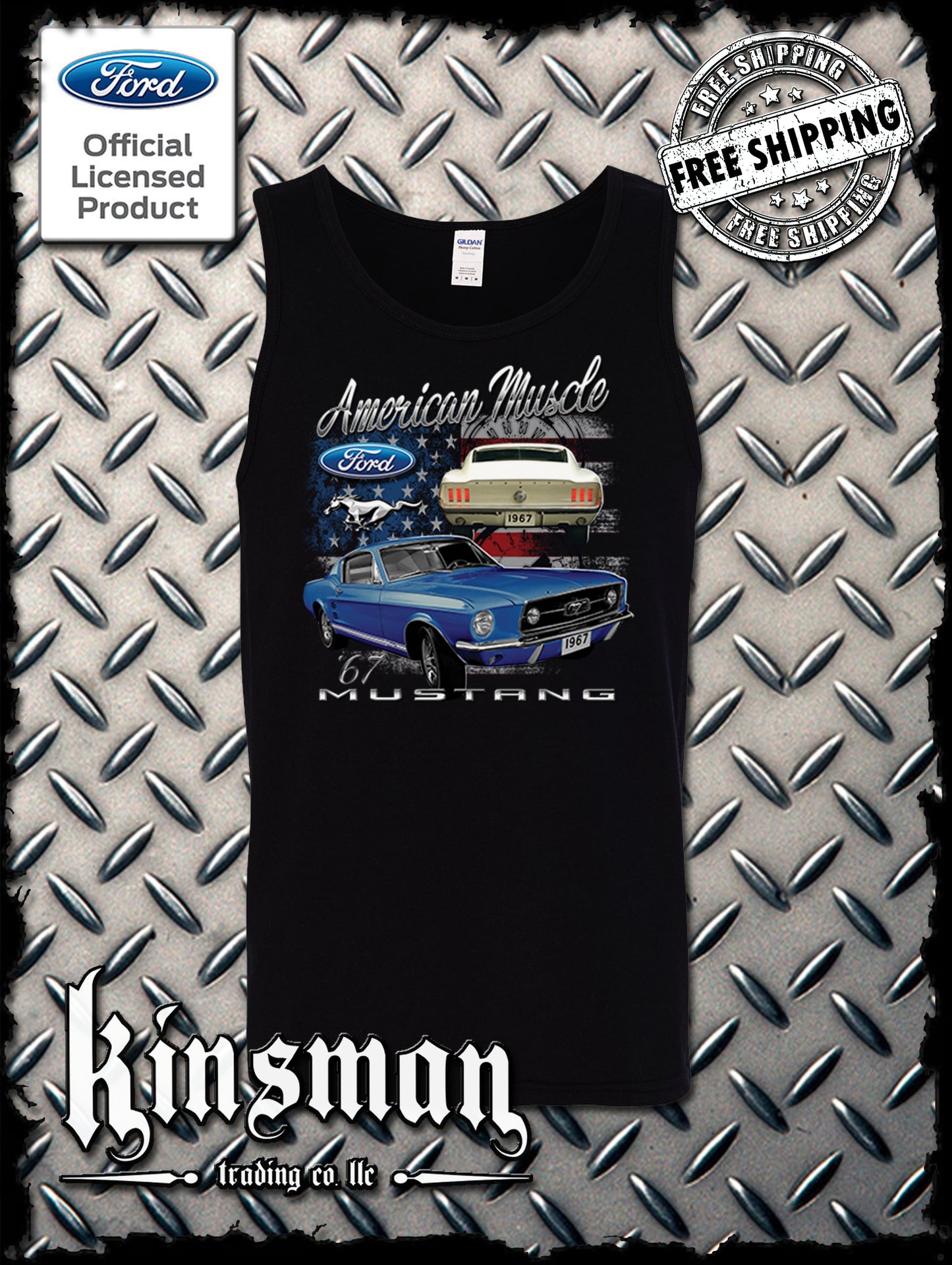 Ford American Muscle Mustang Tank Top T-Shirt