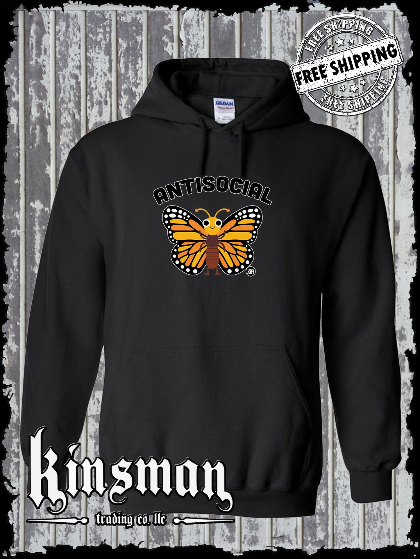 Antisocial Butterfly Hoodie / Sweatshirt Todd Goldman Licensed
