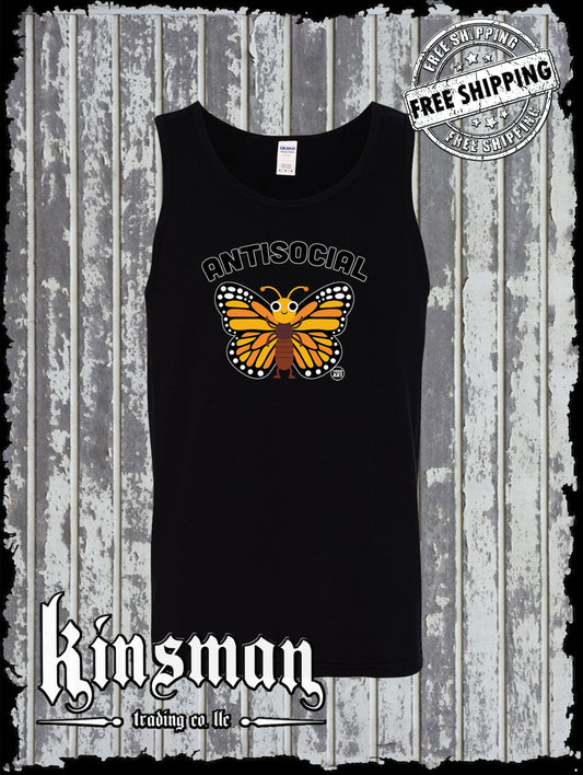 Antisocial Butterfly Tank Top T-Shirt Todd Goldman Licensed