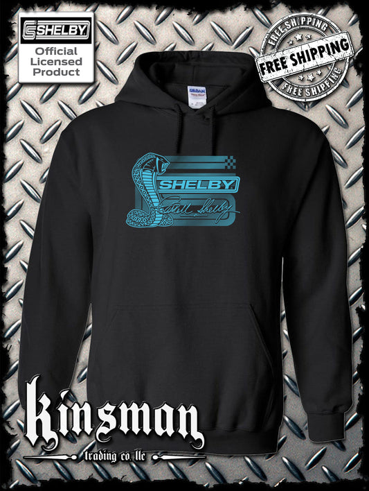 Carroll Shelby Aqua Cobra Logo Hoodie / Sweatshirt