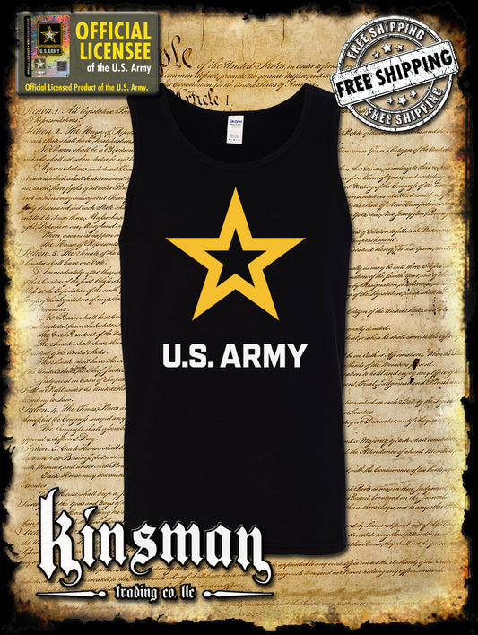 Army Star Logo Tank Top T-Shirt - United States of America Military Official / Licensed