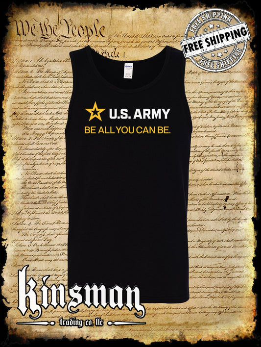Army Strip Logo Tank Top T-Shirt - Be All You Can Be