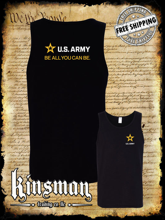 Army Strip Logo 2-Sided Tank Top T-Shirt - Be All You Can Be