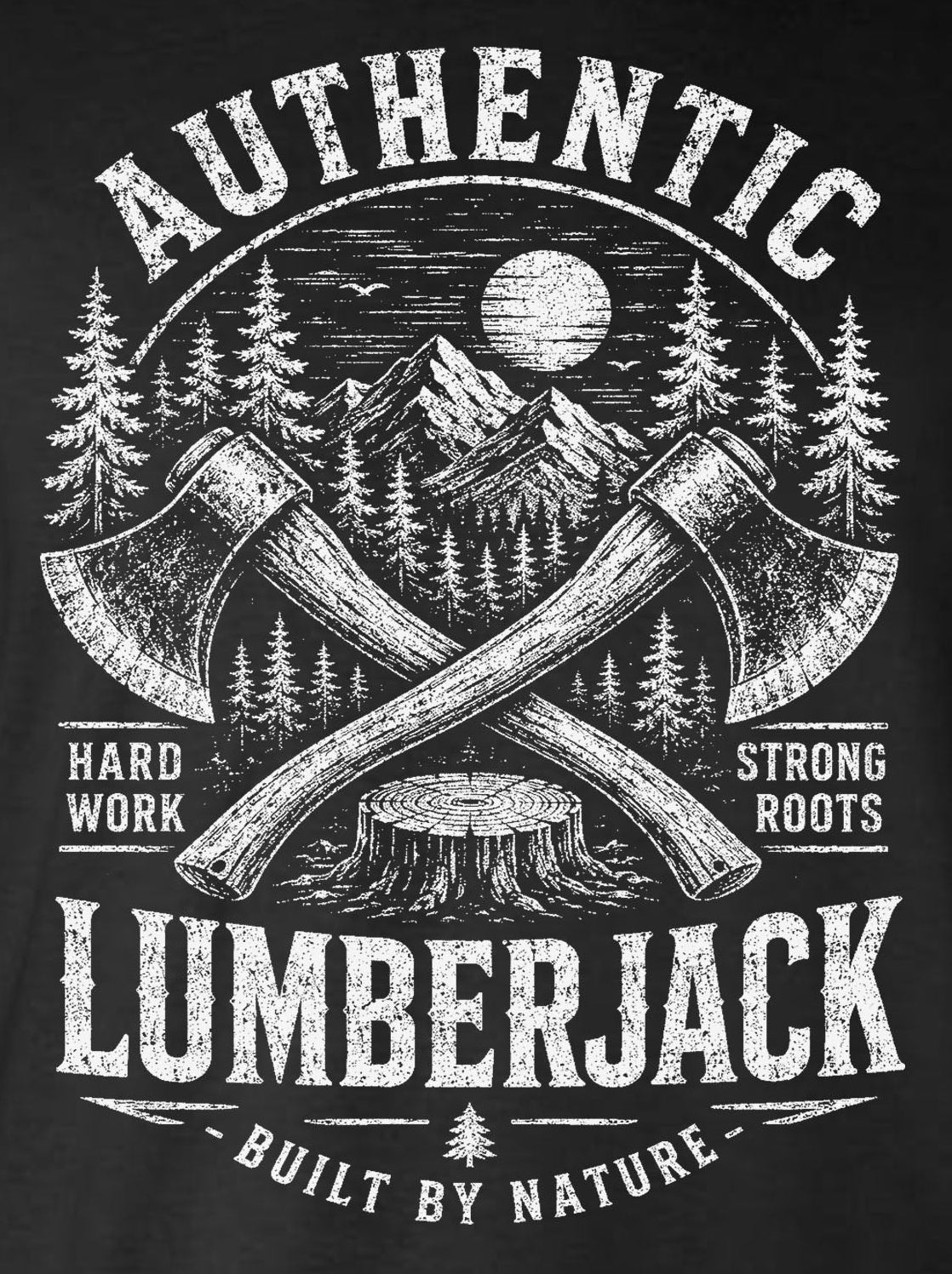 Authentic Lumberjack Tank Top T-Shirt / Vintage Carpentry Woodworking Retro Style Tee