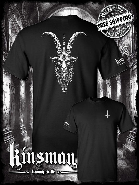 Baphomet Goat Head 2-Sided T-Shirt