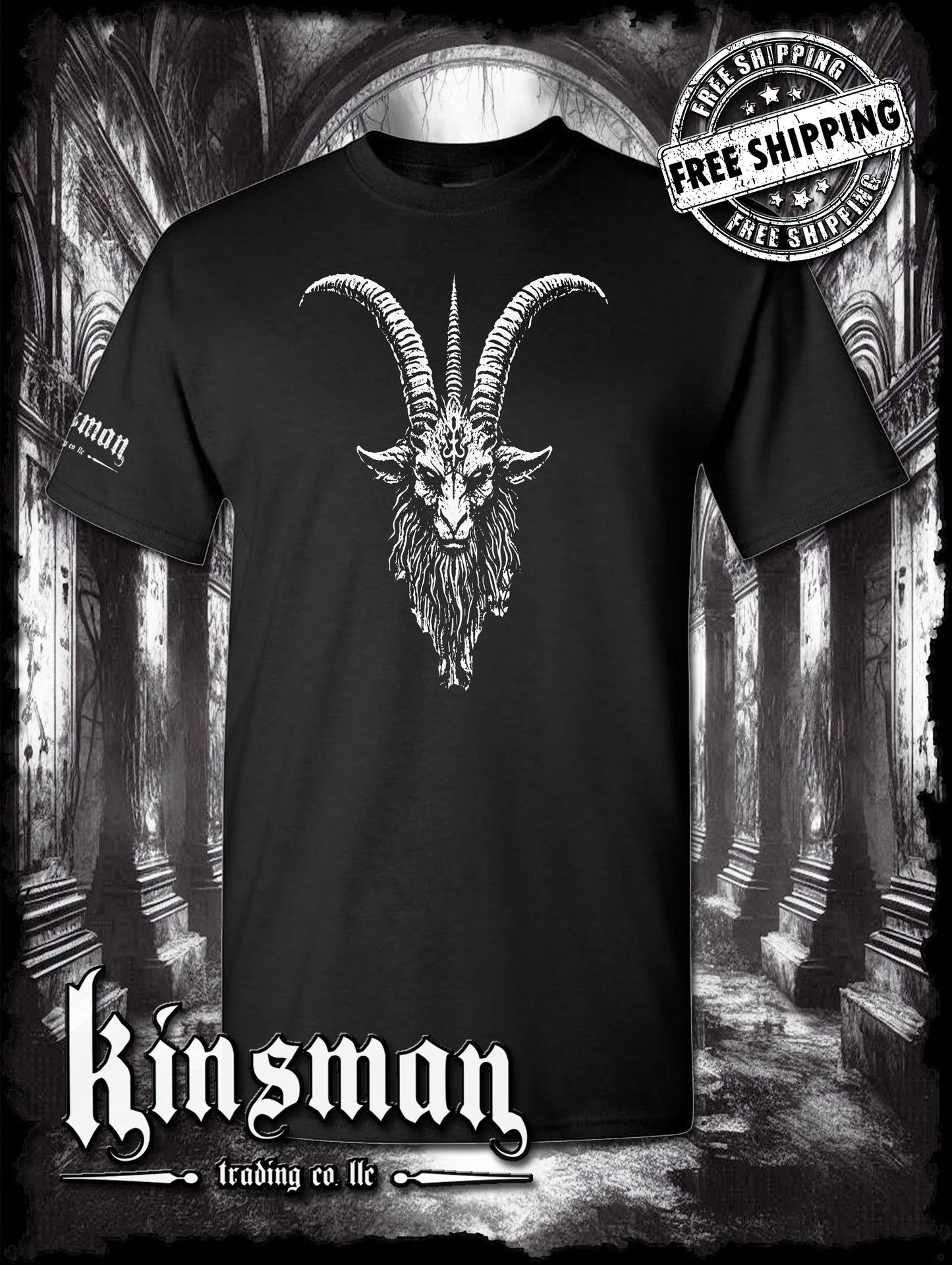 Baphomet Goat Head T-Shirt