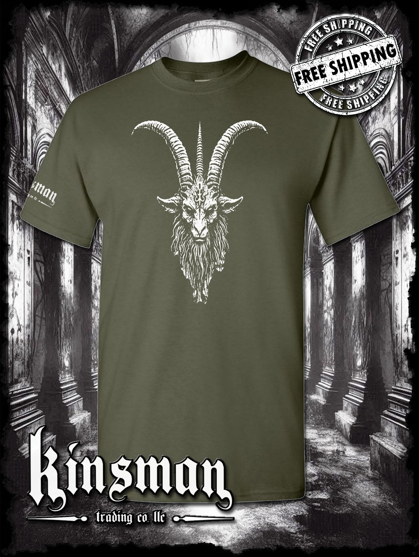 Baphomet Goat Head T-Shirt