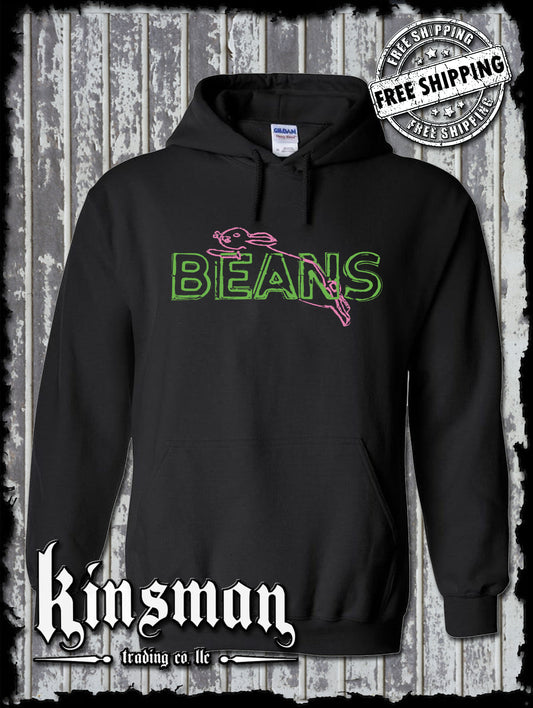 Saginaw BEANS Bunny Hoodie Mid-Michigan Landmark Souvenir Flint Detroit Bay City