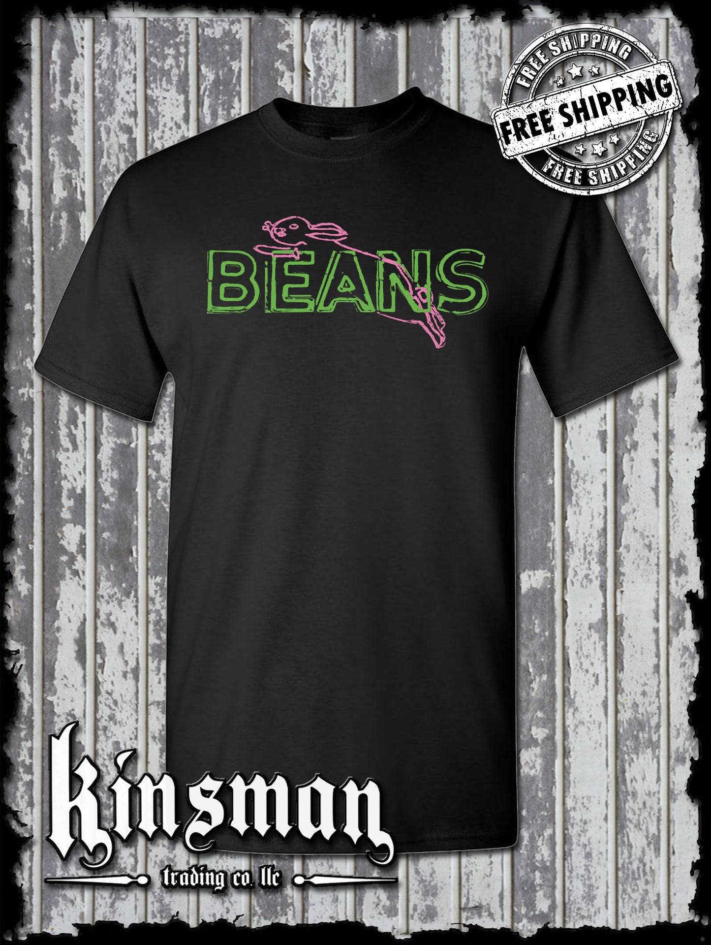Saginaw BEANS Bunny Original T-Shirt - Michigan Landmark Souvenir Flint Detroit