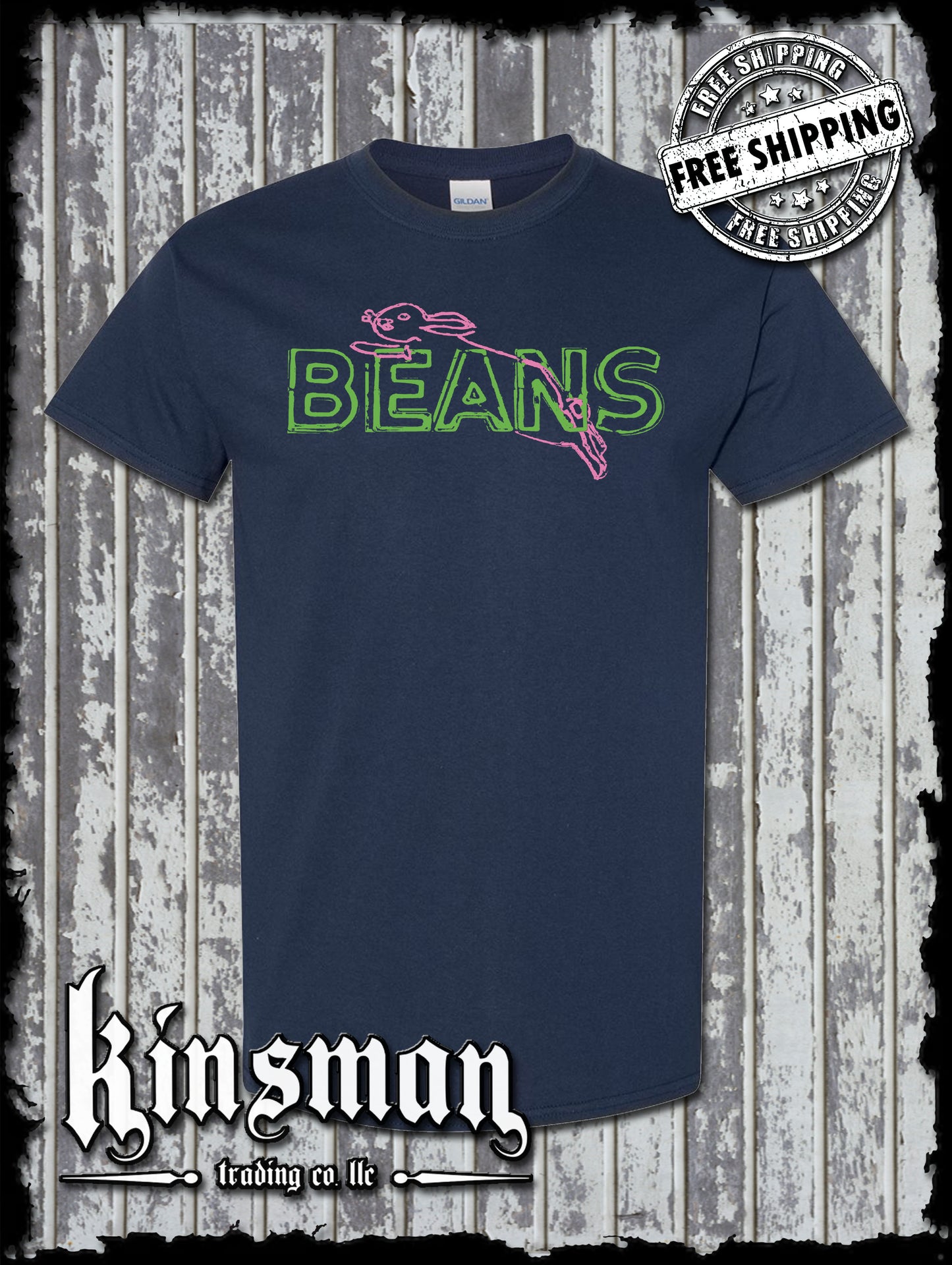 Saginaw BEANS Bunny Original T-Shirt - Michigan Landmark Souvenir Flint Detroit