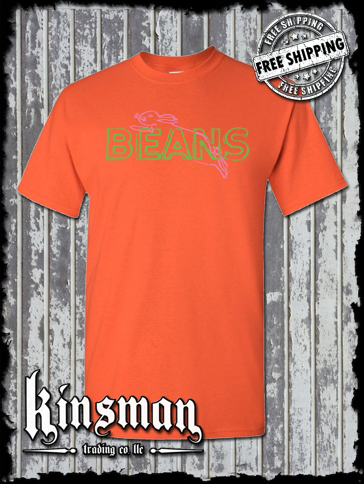 Saginaw BEANS Bunny Original T-Shirt - Michigan Landmark Souvenir Flint Detroit