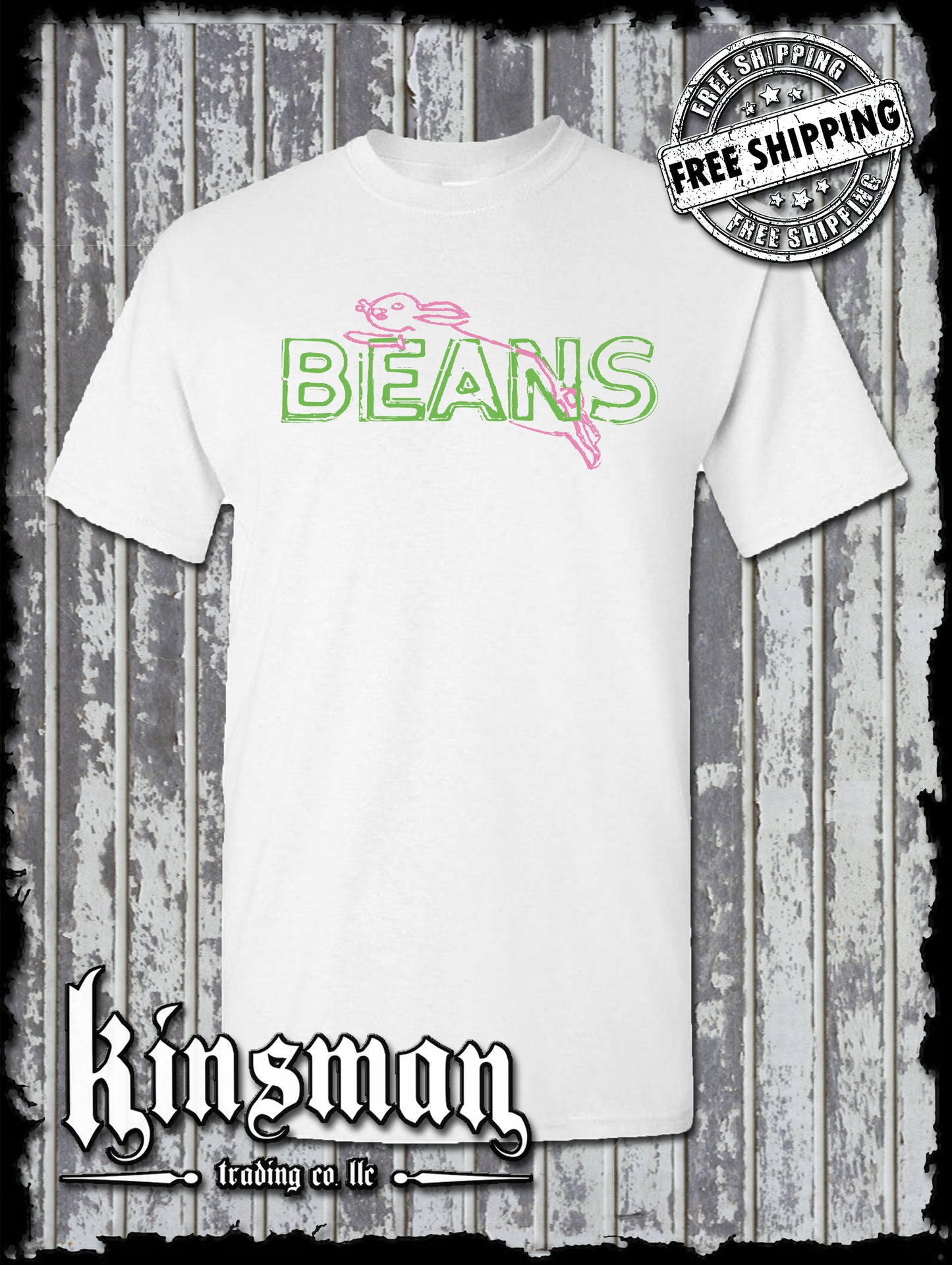 Saginaw BEANS Bunny Original T-Shirt - Michigan Landmark Souvenir Flint Detroit