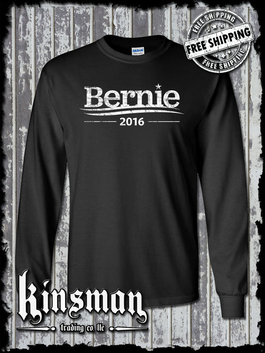 Bernie Sanders For President 2016 Retro Political Long Sleeve T-Shirt Democrat