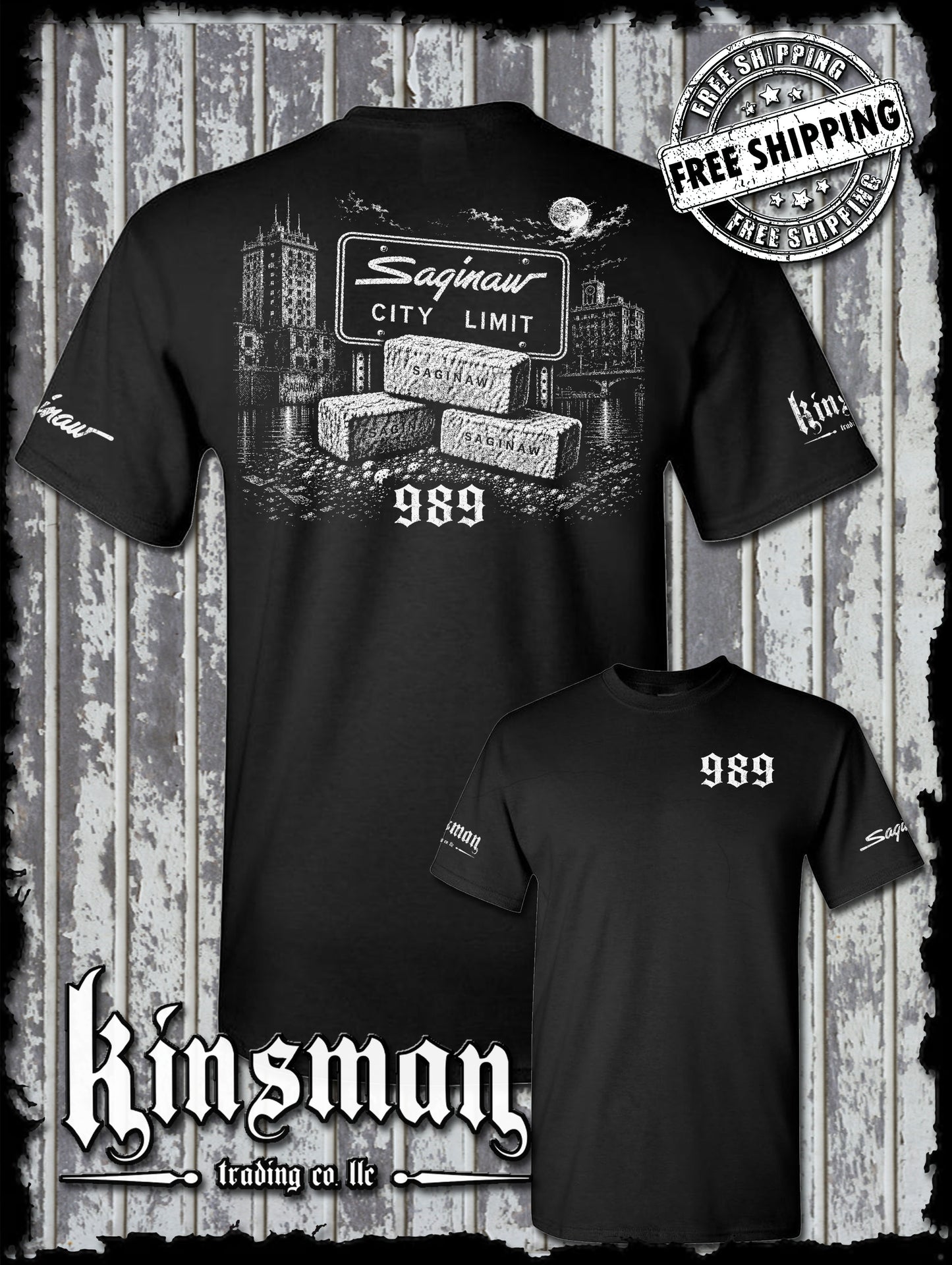 Saginaw City Brick 989 T-Shirt