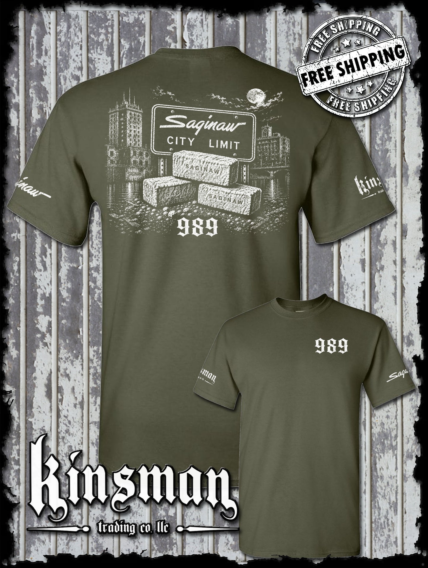 Saginaw City Brick 989 T-Shirt