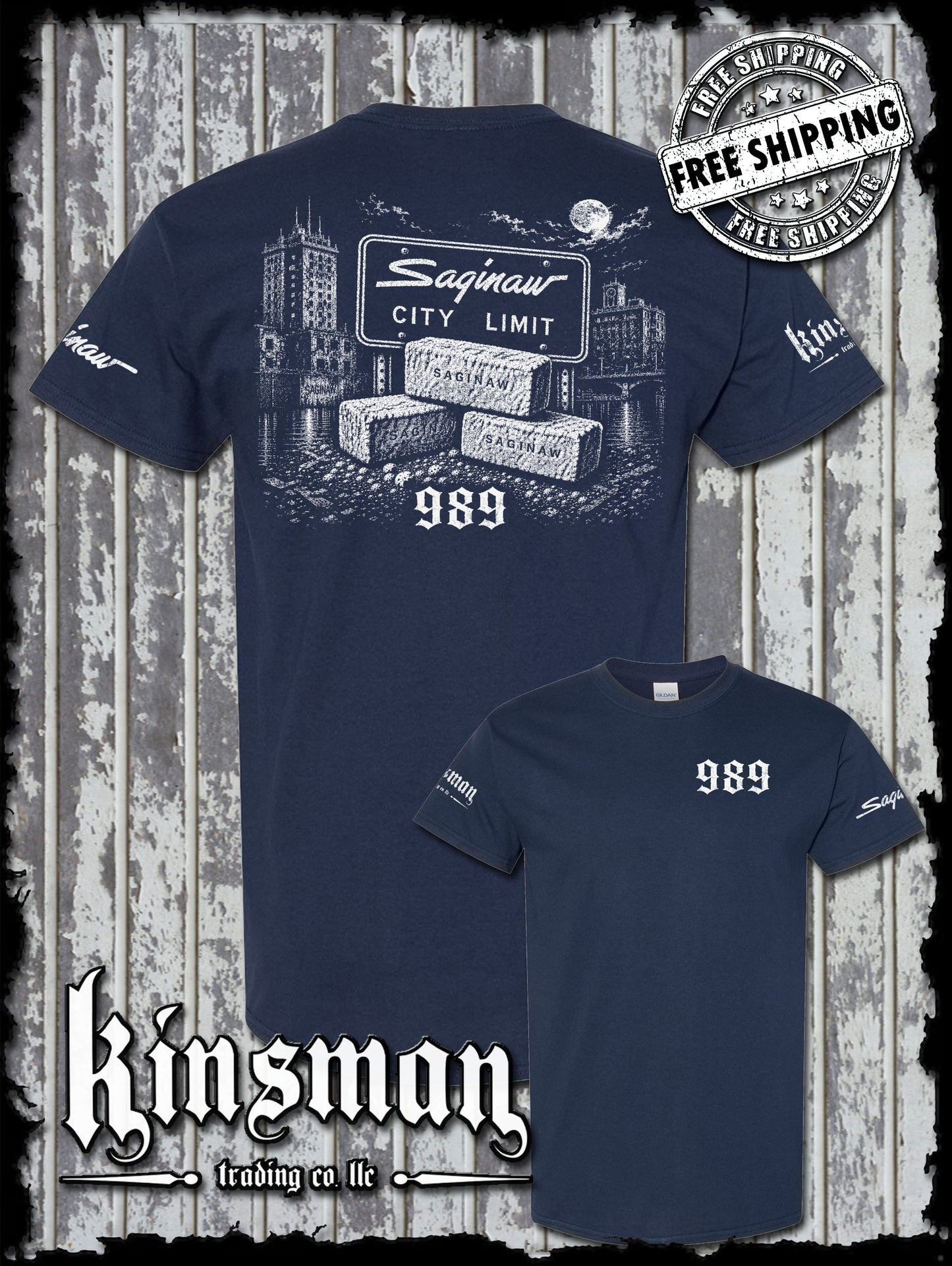 Saginaw City Brick 989 T-Shirt