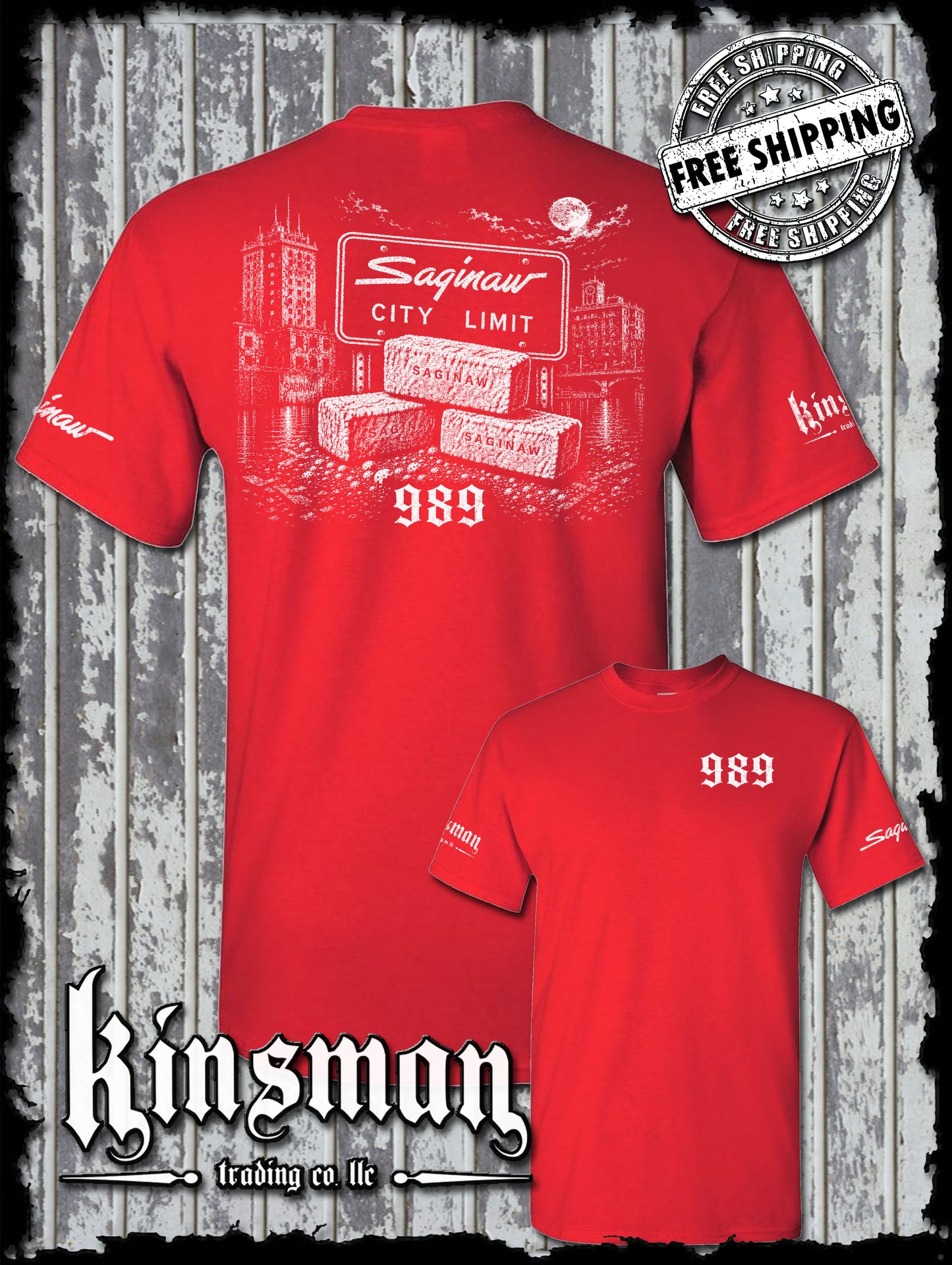 Saginaw City Brick 989 T-Shirt