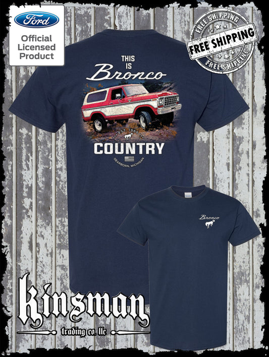 Bronco Country Ford 2-Sided T-Shirt - Official Licensed Product