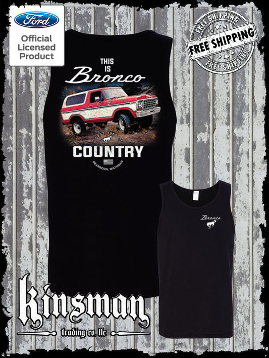 Bronco Country Ford 2-Sided Tank Top T-Shirt - Official Licensed Product