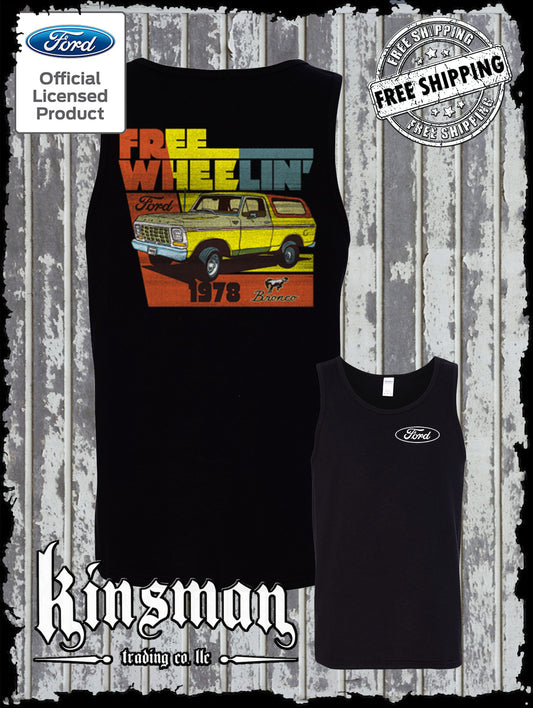 Ford Bronco Free Wheelin 1978 2-Sided Tank Top T-Shirt