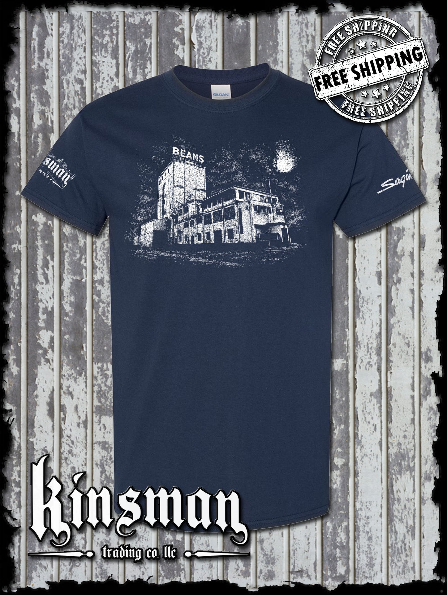 Saginaw Beans Building T-Shirt