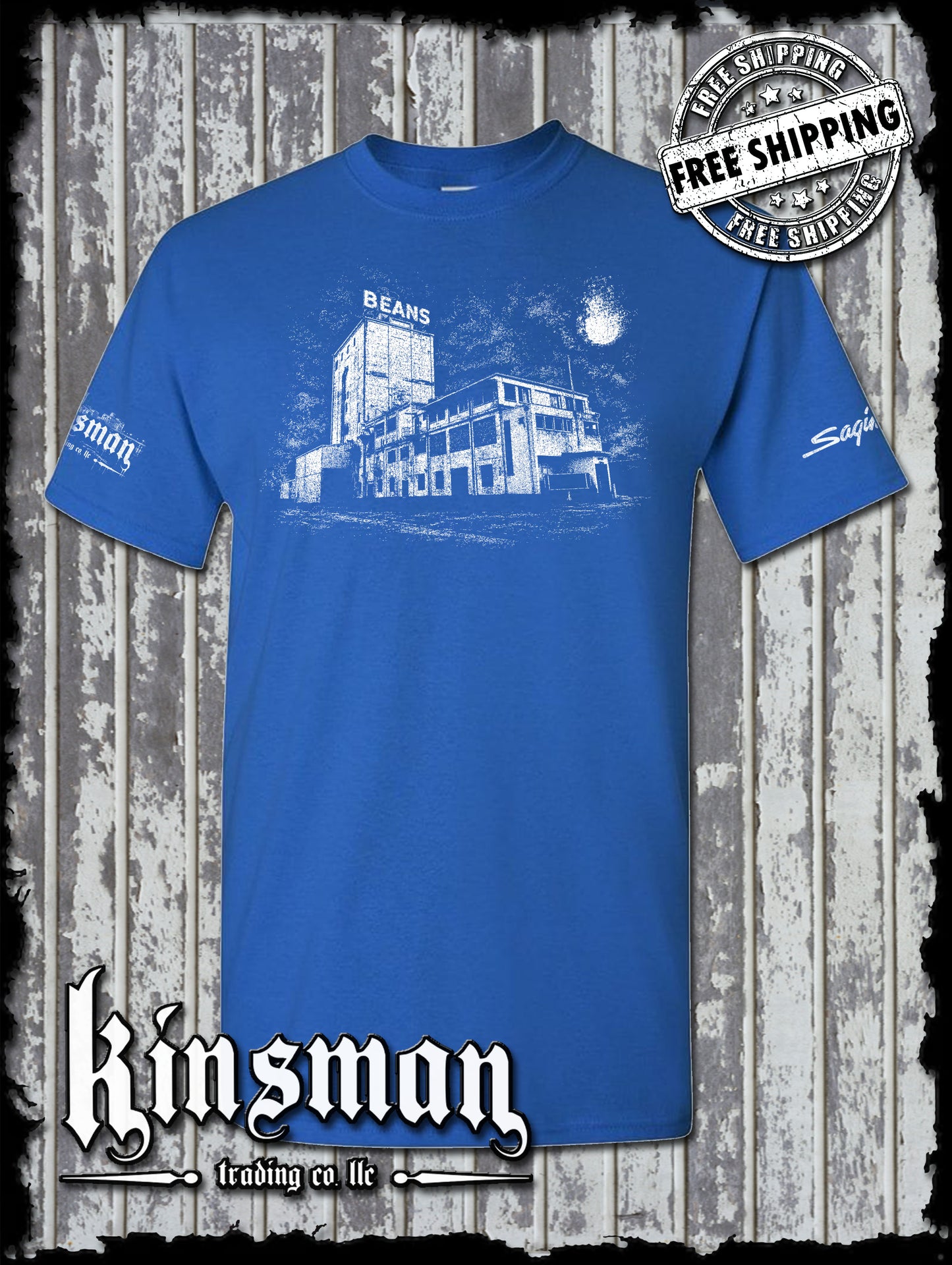 Saginaw Beans Building T-Shirt